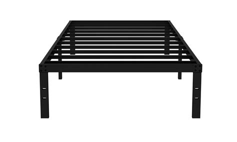 twin metal frame no box spring|14 high metal bed frame.